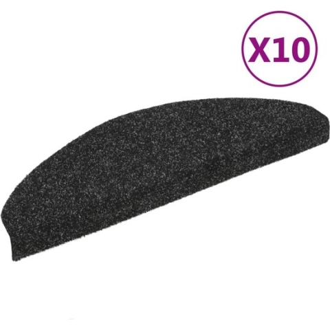 vidaXL-Trapmatten-zelfklevend-10-st-65x21x4-cm-naaldvilt-zwart