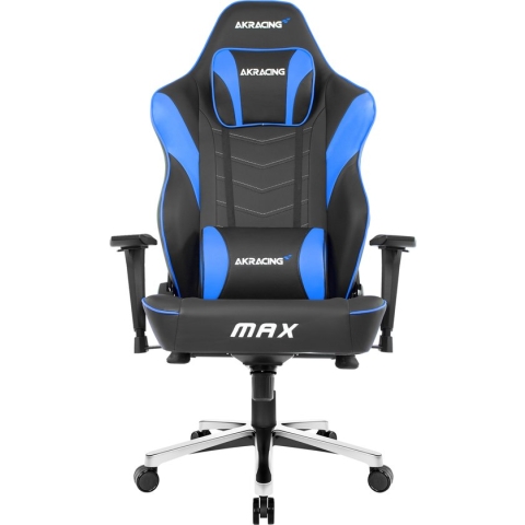 AKRacing Master Max - Gamestoel - Zwart/Blauw PU-leer