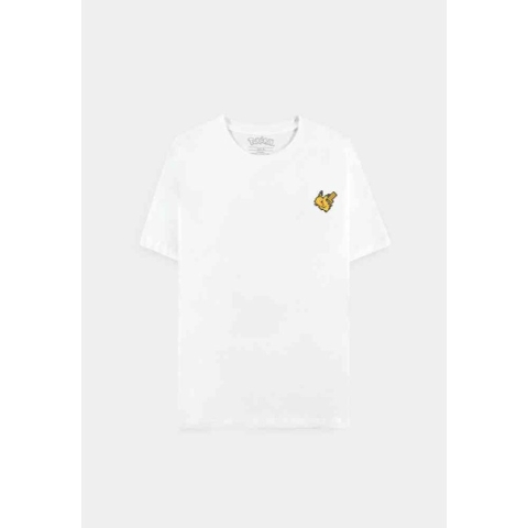 Pokémon - Pixel Pikachu Heren T-shirt - XL - Wit