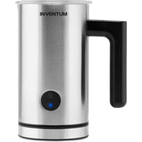 Inventum MK360S - Elektrische melkopschuimer - 150/300 ml - Warm/koud opschuimen - Verwarmen - Antikleeflaag - RVS/Zwart