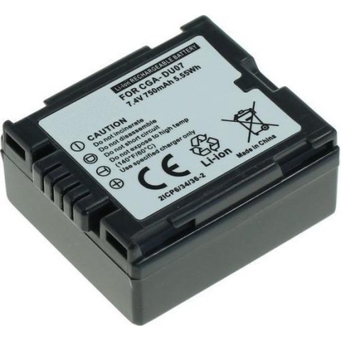 Huismerk Camera-accu CGA-DU07 / CGR-DU07 voor Panasonic
