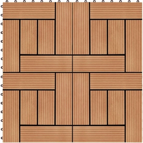vidaXL-22-st-Terrastegels-30x30-cm-2-m²-HKC-teakkleur