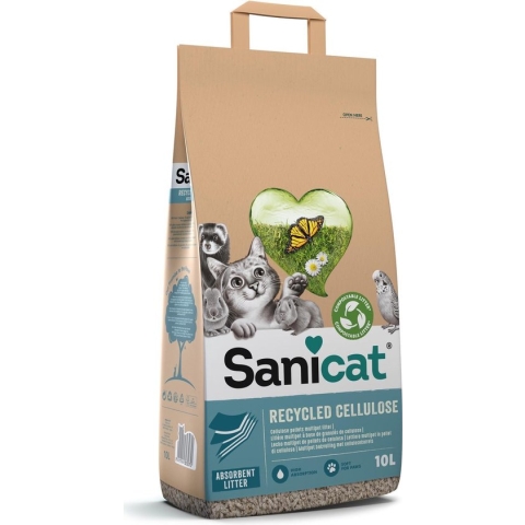 Sanicat Clean & Green - Kattenbakvulling - Gerecycled Papier - 10 liter