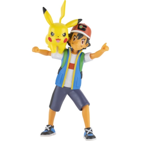 Pokémon Battle Feature Speelfiguur - Ash & Pikachu 11 cm