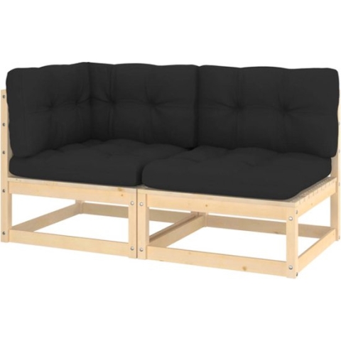 vidaXL-2-delige-Loungeset-met-kussens-massief-grenenhout