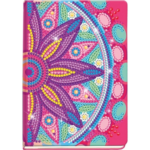 Totum Diamond Painting Notitieboek creatief dagboek knutselset flower bloem mandala dessin cadeautip hobby creatief