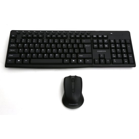 Omega OKM071B, toetsenbord met muis RF Draadloos QWERTY Amerikaans Engels, zwart
