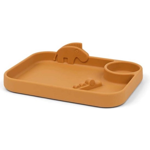 Done by Deer Peekaboo Bord Met Vakjes - Deer Friends - Mustard