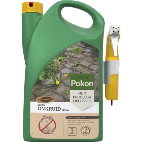 Pokon tegen Onkruid - Spray - 3l - Onkruidbestrijding - 100% natuurlijk