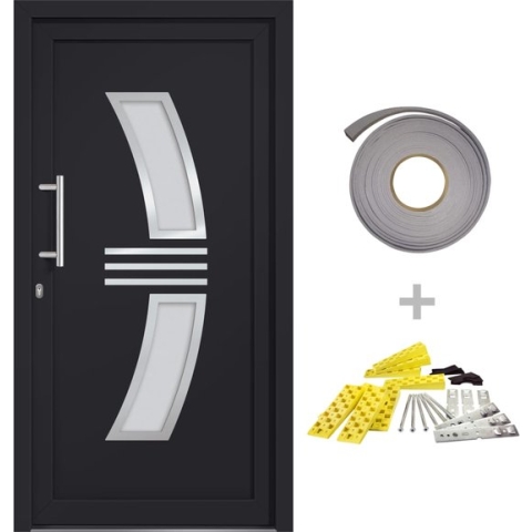 vidaXL-Voordeur-98x200-cm-antraciet