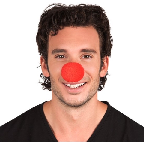 Boland - 12 Clownsneuzen schuimrubber Rood - Kinderen en volwassenen - Unisex - Clown - Clown - Circus
