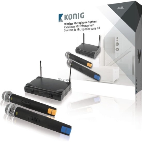 Wireless microphone system 2 microphones - Draadloze microfoon set - 2 microfoons