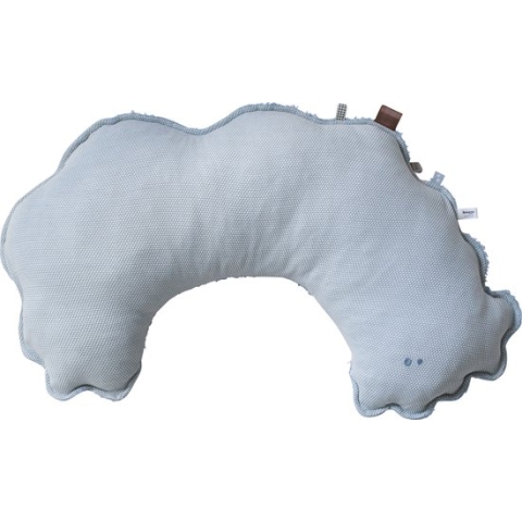 Snoozebaby Organisch Voedingskussen Afritsbare Hoes - Fresh Blue