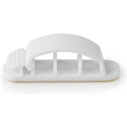 Kabelmanagement - Kabelclip - Vergrendeld - 3 Stuks - Maximale kabeldikte: 7.5 mm - Polypropylene - Wit