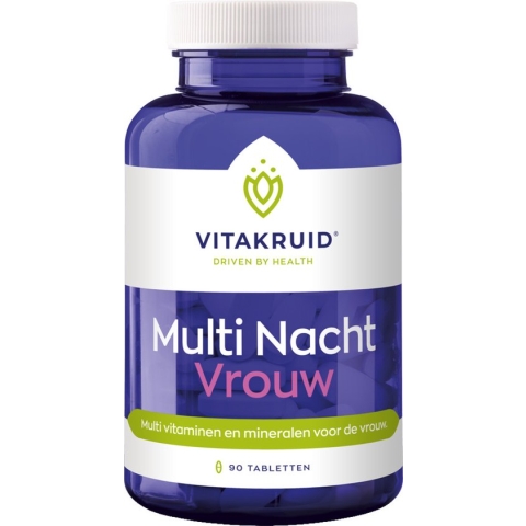 Vitakruid Multivitamine Nacht vrouw Voedingssupplement - 90 tabletten