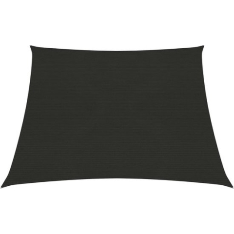 vidaXL-Zonnezeil-160-g/m²-3/4x3-m-HDPE-zwart