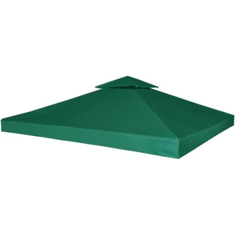 vidaXL-Vervangend-tentdoek-prieel-310-g/m²-3x3-m-groen