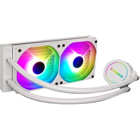 Xilence LiQuRizer 240 ARGB Wit // LQ240.ARGB - LED verlichte pompkop met RGB LED + 2x XILENCE PWM ventilatoren transparante ARGB LED ventilatoren (AURA etc. compatibel 3PIN)