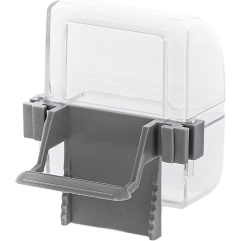 Duvoplus - Voerbak - Vogel - Eetbakje Kooi Kanarie 8x4,5x6,5cm Grijs - 1st