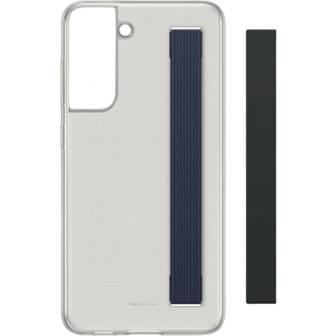 Samsung Slim Strap Hoesje - Samsung Galaxy S21 FE - Donkergrijs