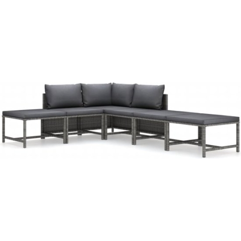 vidaXL-6-delige-Loungeset-met-kussens-poly-rattan-grijs