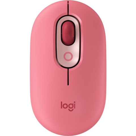 Logitech POP Mouse - Draadloze Emoji Muis met Bluetooth - Heartbreaker Rose