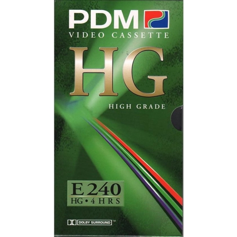 PDM VHS videoband E240 High Grade 1 band Dolby Surround