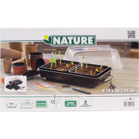 Nature - Kweekkas met verwarming - 19 x 38 x 24cm - kweken