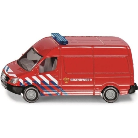 Siku Mercedes Benz Sprinter Brandweer 8,2 Cm Staal Rood (0808003)