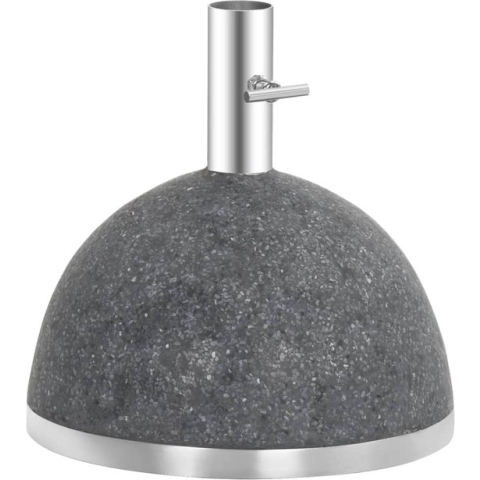 Parasolvoet graniet zwart klein