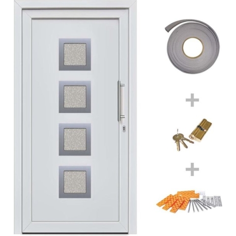 vidaXL-Voordeur-98x208-cm-wit