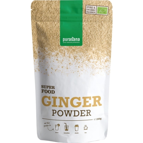 Purasana Gember poeder/poudre gingembre vegan bio (200g)