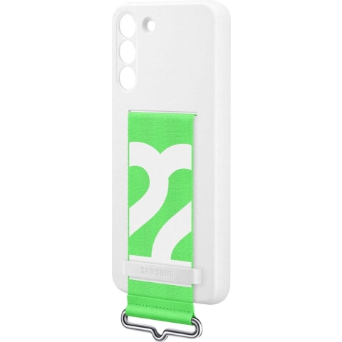 Siliconen Hoesje met Strap  - Samsung Galaxy S22 Plus - Wit