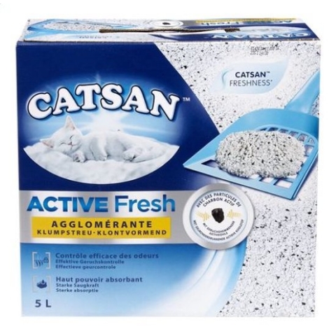 1x CATSAN - Active Fresh - Kattenbakvulling - 5 L