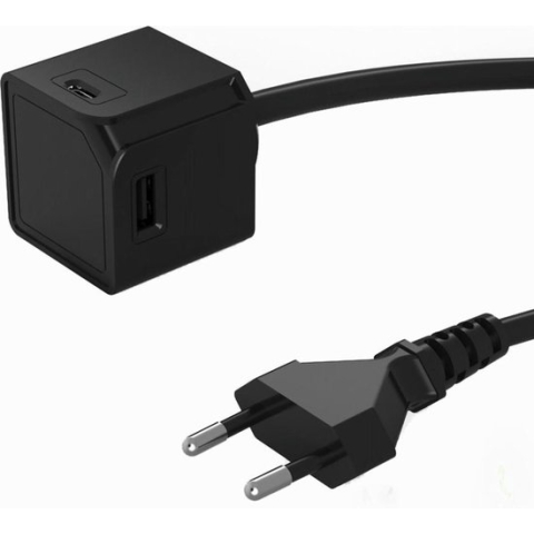 Powercube Usbcube Extended Usb A En C Zwart