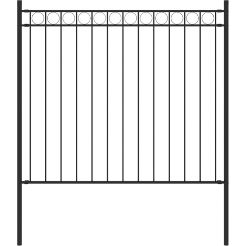 vidaXL-Tuinhek-1,7x0,8-m-staal-zwart