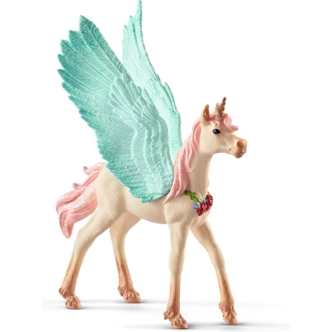 schleich BAYALA - Versierde eenhoornpegasus, veulen - Speelfiguur - Kinderspeelgoed voor Jongens en Meisjes - 5 tot 12 jaar - 70575