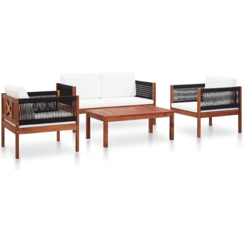 vidaXL-4-delige-Loungeset-massief-acaciahout