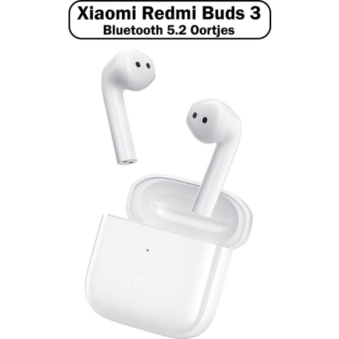 Xiaomi Redmi Buds 3 - Draadloze Oordopjes - In-ear Oproepen / Muziek met Bluetooth 5.2 - Kleur: Wit