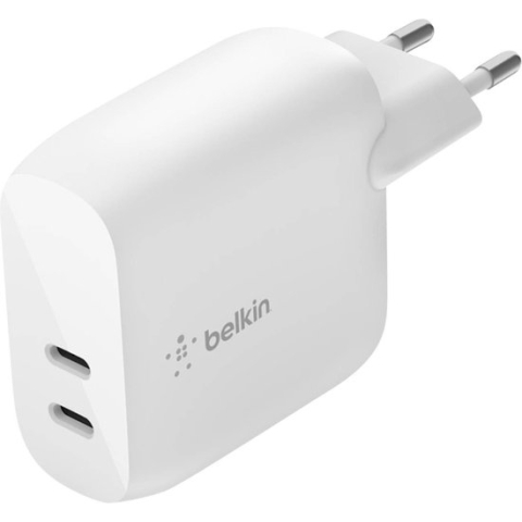 Belkin BOOST CHARGE - 2-poorts USB-C® PD-wandlader (40 W) - Wit