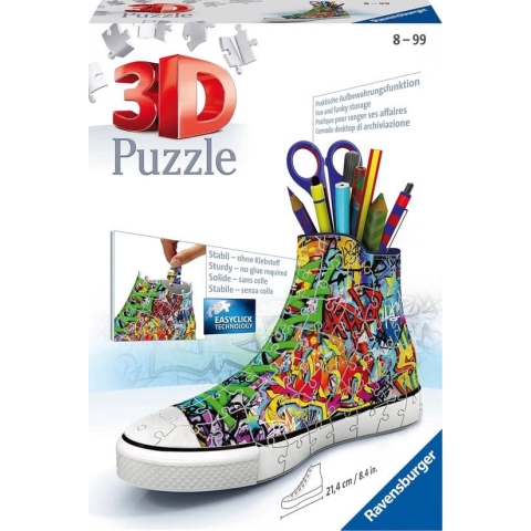 Ravensburger Sneaker Grafitti Print - 3D puzzel - 108 stukjes