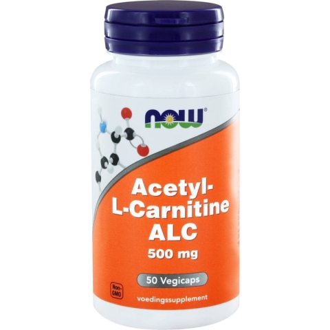 Now Acetyl-L-Carnitine 500 mg Capsules 50 st