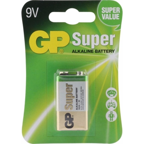 GP Super Alkaline 9V batterijen - 1 stuks