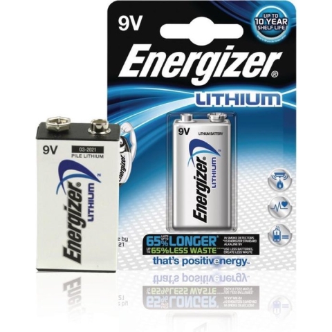 Energizer Ultimate Lithium 9V e-block MN1604 Batterij