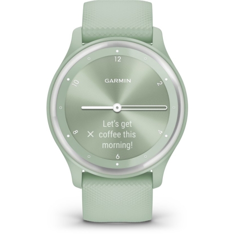 Garmin Vivomove Sport - Hybrid smartwatch - Echte wijzers - Verborgen touchscreen - 40mm - Cocoa/ Peach gold