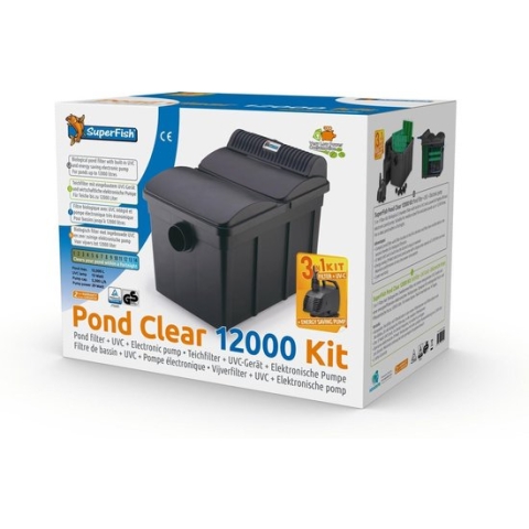 SuperFish Pond Clear 12000 Kit