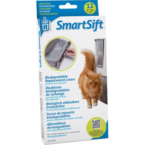 Catit Smartsift Afvalzak - Kattenbak - 40x25x22 cm Wit