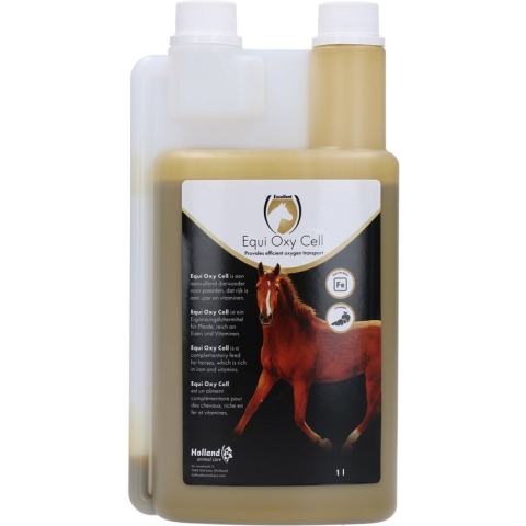 Excellent Equi Oxy Cell - Ondersteunt bij het behoud van een goed ijzergehalte in het bloed en zorgt voor een doelmatig zuurstoftransport door rode bloedcellen - Geschikt voor paarden - 1 Liter
