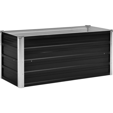 vidaXL-Plantenbak-verhoogd-100x40x45-cm-gegalvaniseerd-staal-antraciet