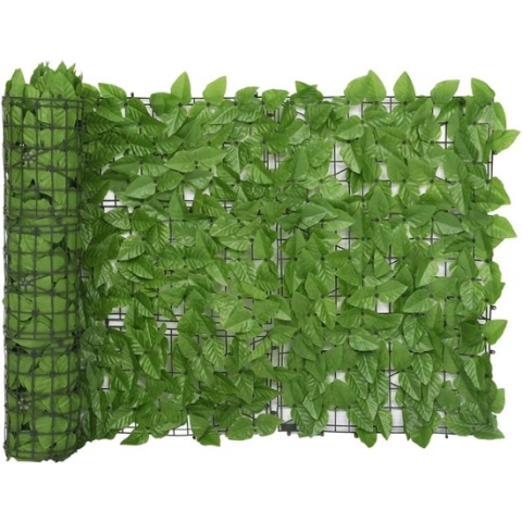 vidaXL-Balkonscherm-met-groene-bladeren-600x75-cm